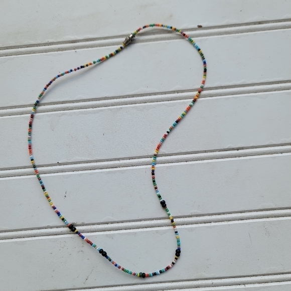 Colorful Beads Strand String Beaded Choker Necklace Jewelry Women Gift  22" - Picture 7 of 7